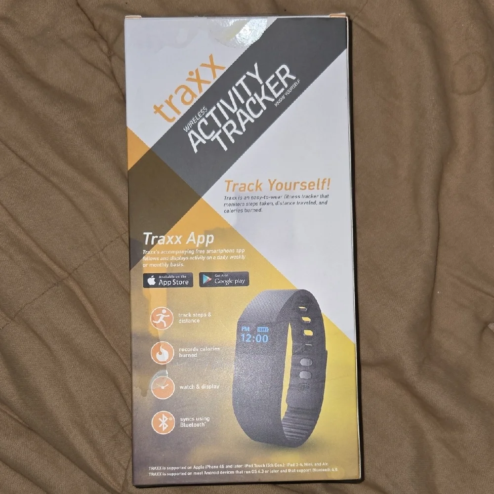 Black Wireless Activity Tracker Smartwatch